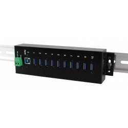 EX-1110HMVS hub USB 3.0 à 10 ports boîtier métal et protection 15KV ESD