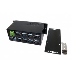 EXSYS EX-1113HMS interface hub USB 3.2 Gen 1 (3.1 Gen 1) Type-B 5000 Mbit/s Black