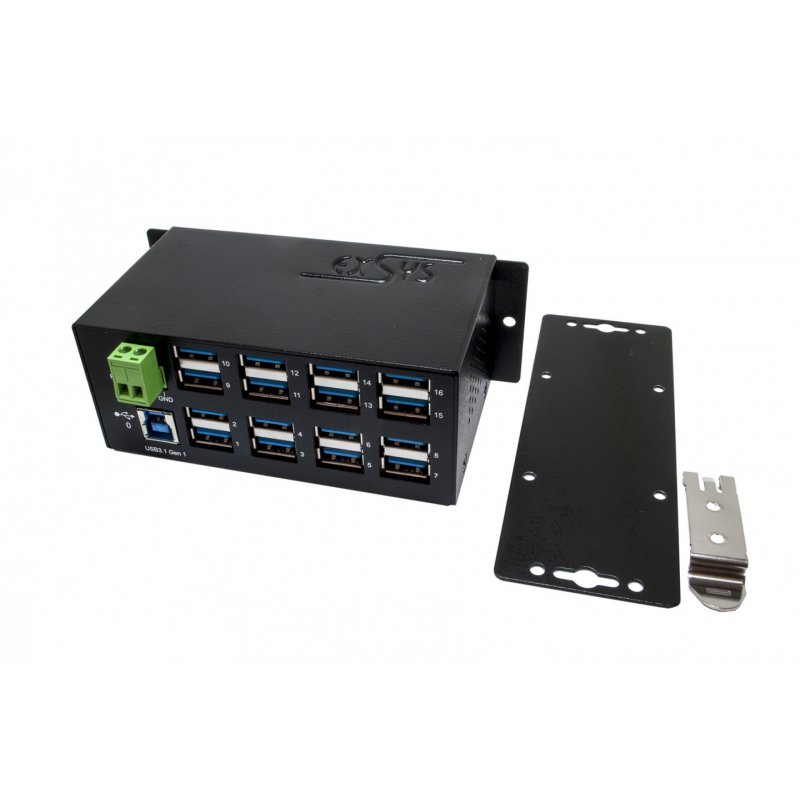 EX-1113HMS hub USB 3.0/3.1 à 16 ports protection 15KV ESD