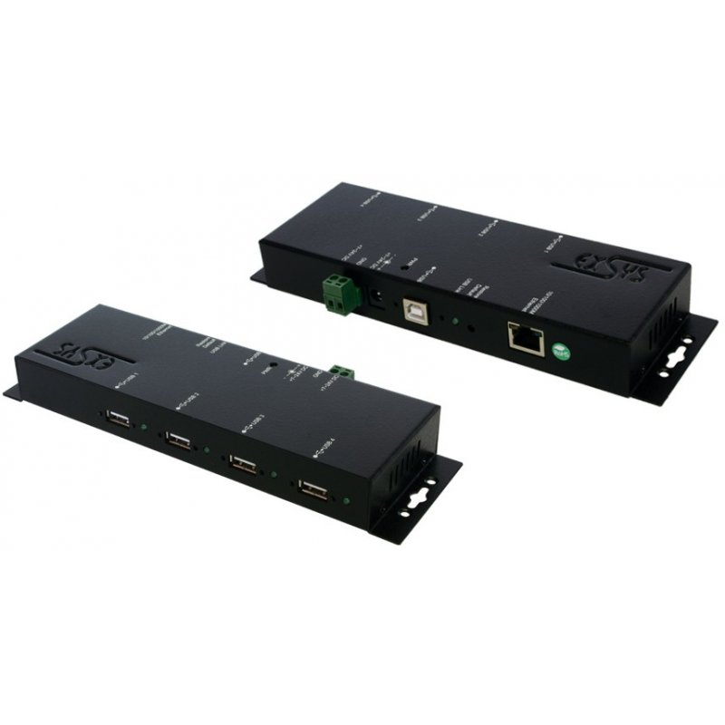 EX-6002PoE Ethernet 1Gigabit vers 4 USB avec PoE