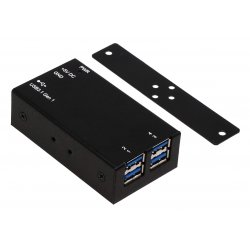 EXSYS EX-1180HMS hub & concentrateur USB 3.2 Gen 1 (3.1 Gen 1) Type-B 5000 Mbit/s Noir