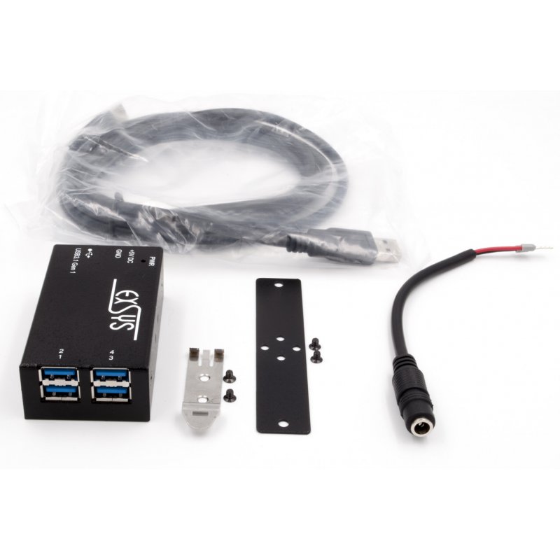 EX-1180HMS HUB USB 3.1 (Gen1) 4 Ports protection de surtens. 15KV ESD