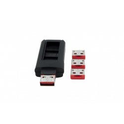 EX-1114-R 4x cadenas USB - 1 clé
