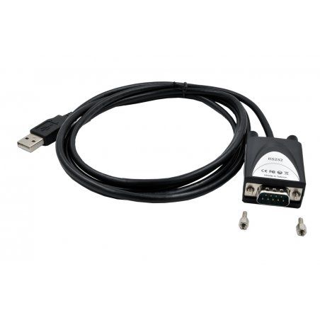 EXSYS EX-1311-2-5V câble Série Noir 1,8 m USB Type-A RS-232
