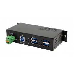EXSYS EX-1185HMVS-2 hub & concentrateur USB 3.2 Gen 1 (3.1 Gen 1) Type-B 5000 Mbit/s Noir