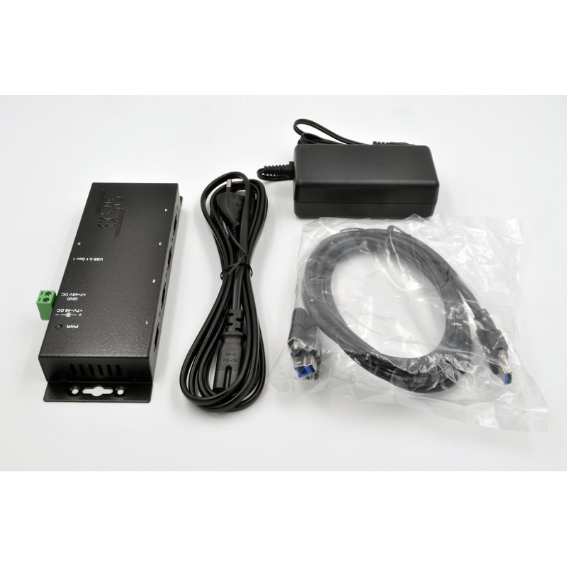 EXSYS EX-1183HMVS-2 hub & concentrateur USB 3.2 Gen 1 (3.1 Gen 1) Type-B 5000 Mbit/s Noir