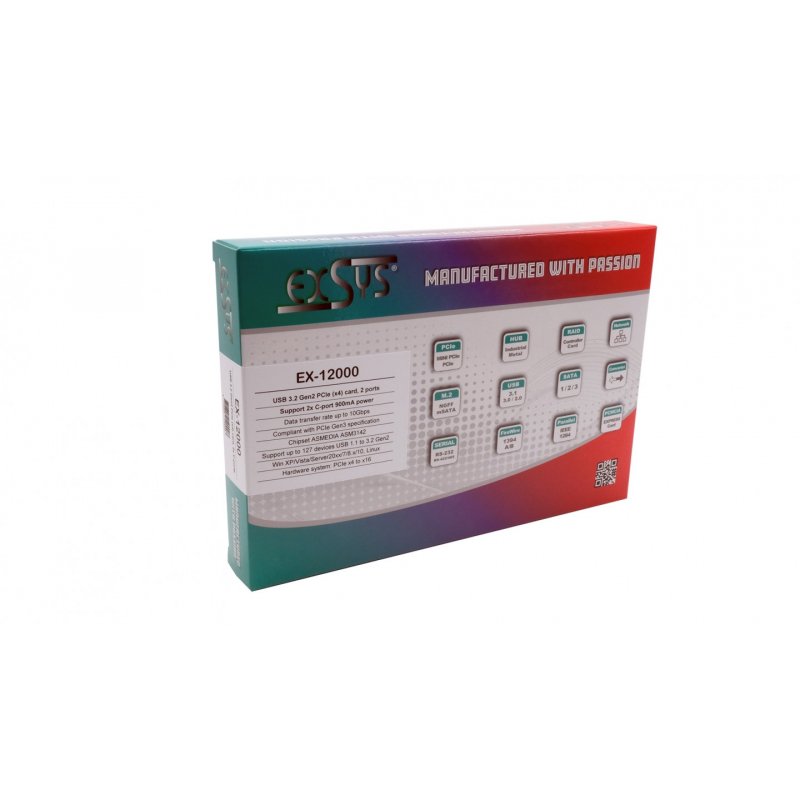 EXSYS EX-12000 interface cards/adapter Internal USB 3.2 Gen 2 (3.1 Gen 2)