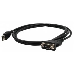 EXSYS EX-13002 câble Série Noir 1,8 m USB Type-A RS-232