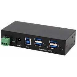 EX-1244HMS Hub 4 ports USB 3.2 Gen 1 Kit rail Din et mur VIA VL813 Chipset