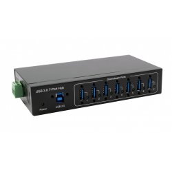 EXSYS EX-11227HMVS interface hub USB 3.2 Gen 1 (3.1 Gen 1) Type-B 5000 Mbit/s Black
