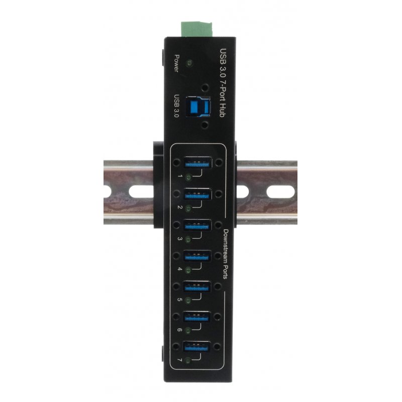 EXSYS EX-11227HMVS hub & concentrateur USB 3.2 Gen 1 (3.1 Gen 1) Type-B 5000 Mbit/s Noir