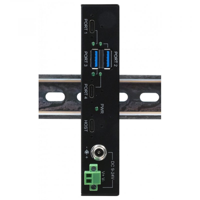 EXSYS EX-11295HMS hub & concentrateur USB 3.2 Gen 2(3.1 Gen 2) Type-B 10000 Mbit/s Noir