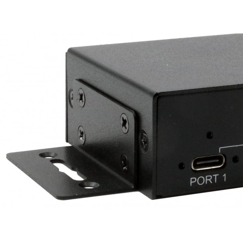 EXSYS EX-11295HMS hub & concentrateur USB 3.2 Gen 2(3.1 Gen 2) Type-B 10000 Mbit/s Noir