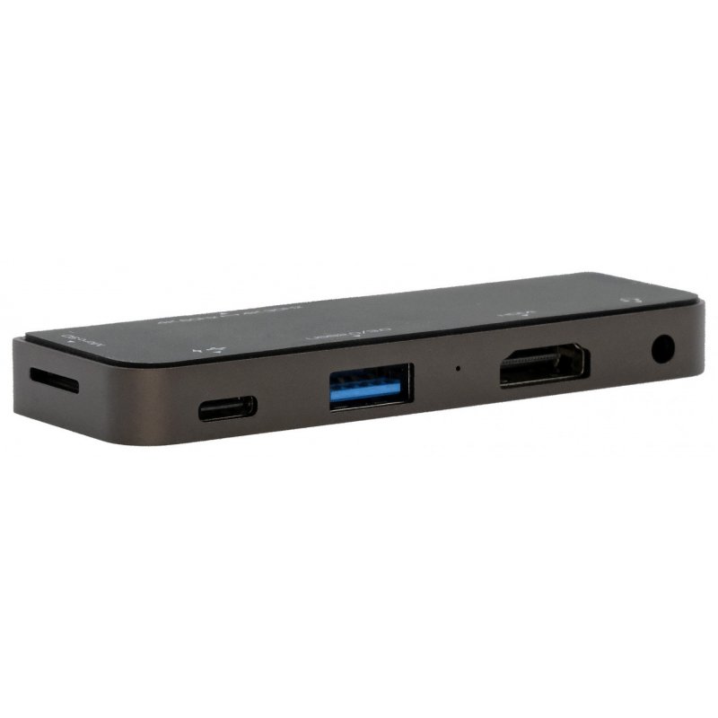 EXSYS EX-1222HM station d'accueil Avec fil USB 3.2 Gen 1 (3.1 Gen 1) Type-C Anthracite