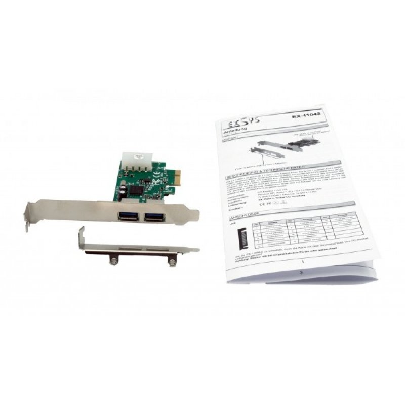 EX-11042 Carte PCIe 2P USB 3.2 Gen 1
