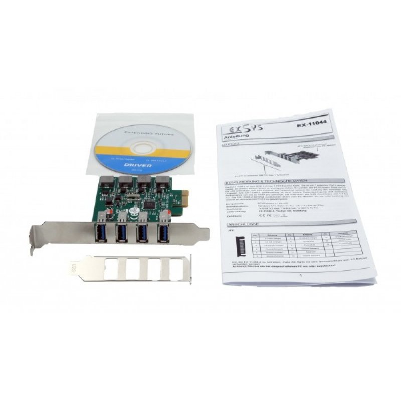 EXSYS EX-11044 interface cards/adapter Internal USB 3.2 Gen 1 (3.1 Gen 1)