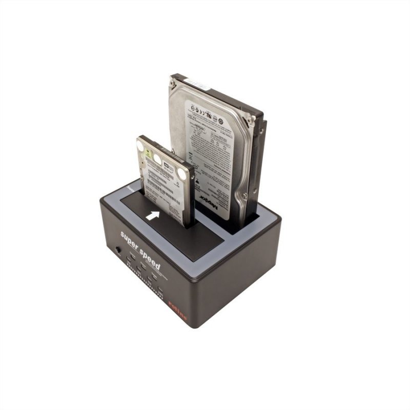 ROLINE 16.01.4122 Station d'accueil de disques de stockage USB 3.2 Gen 1 (3.1 Gen 1) Type-B Noir