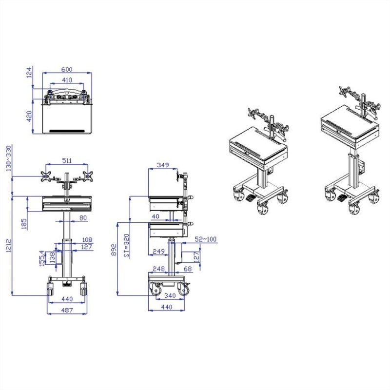ROLINE Station mobile support CPU