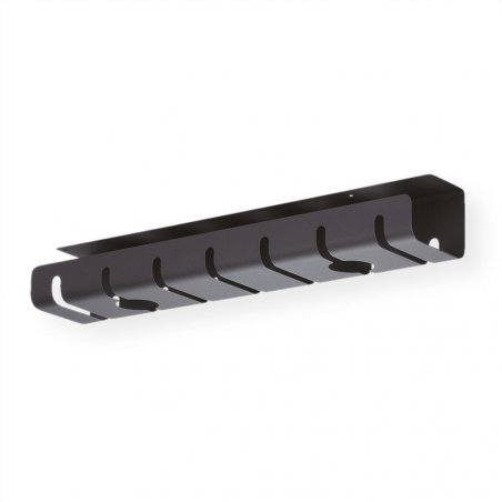 ROLINE 17.03.1303 cable organizer Desk Cable tray Black