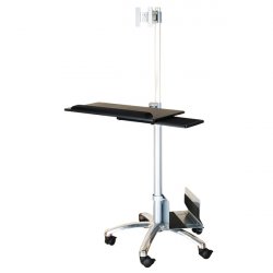 Value Mobile PC Cart, silver