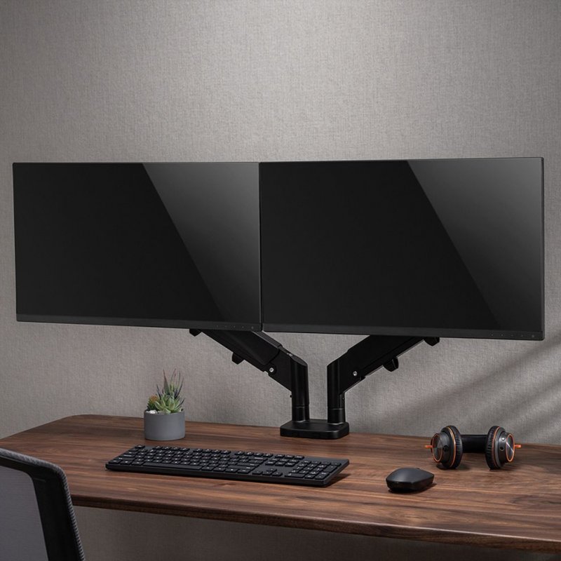 Value 17.99.1183 support d'écran plat pour bureau 81,3 cm (32") Noir Mur