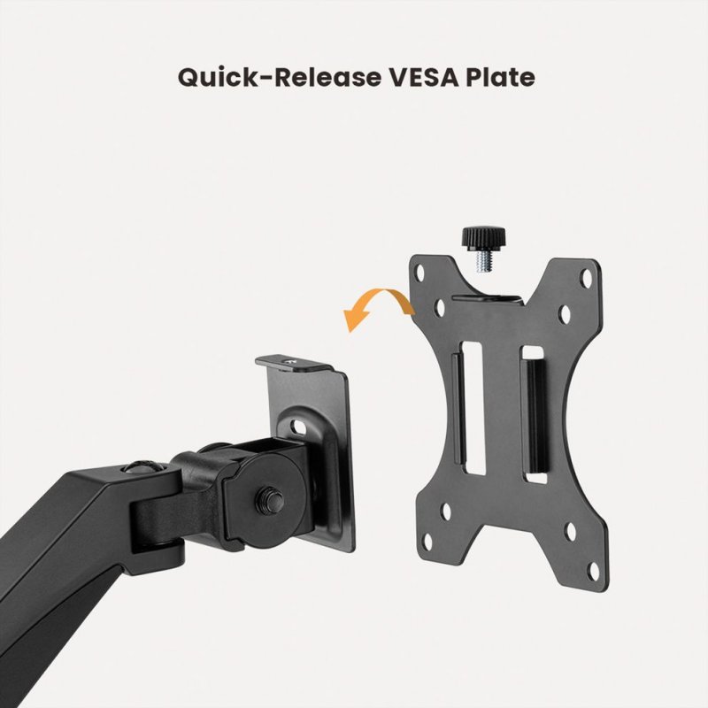 Value 17.99.1183 monitor mount / stand 81.3 cm (32") Black Wall