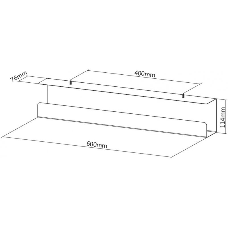 Value 17.99.1315 range-câbles Plateau de câbles Noir 1 pièce(s)