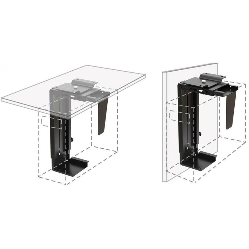 Value 17.99.1501 All-in-One PC/workstation mount/stand 10 kg Black