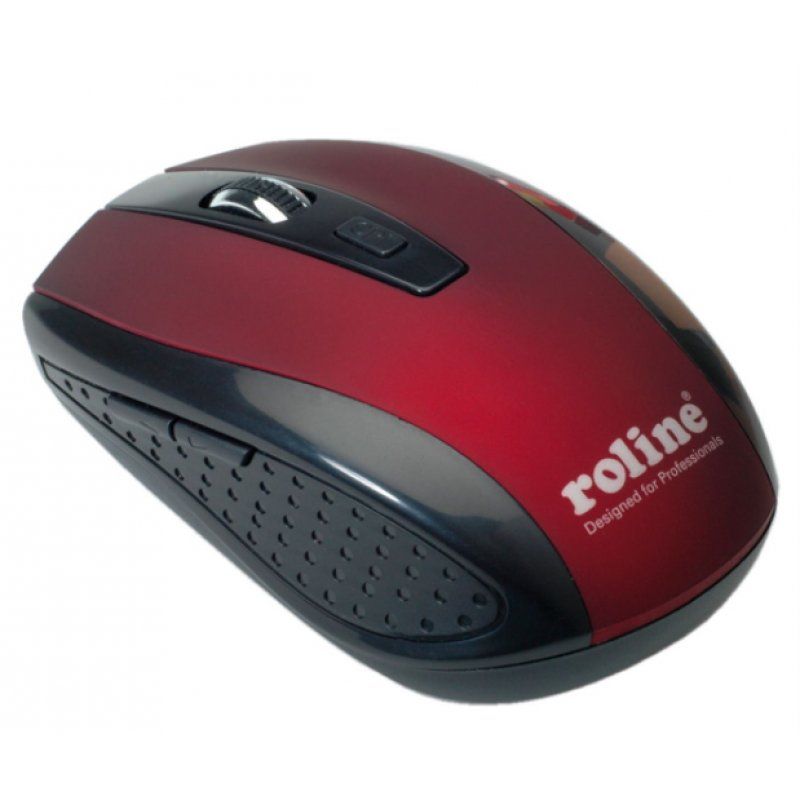 ROLINE Souris optique,sans fil,USB,rouge