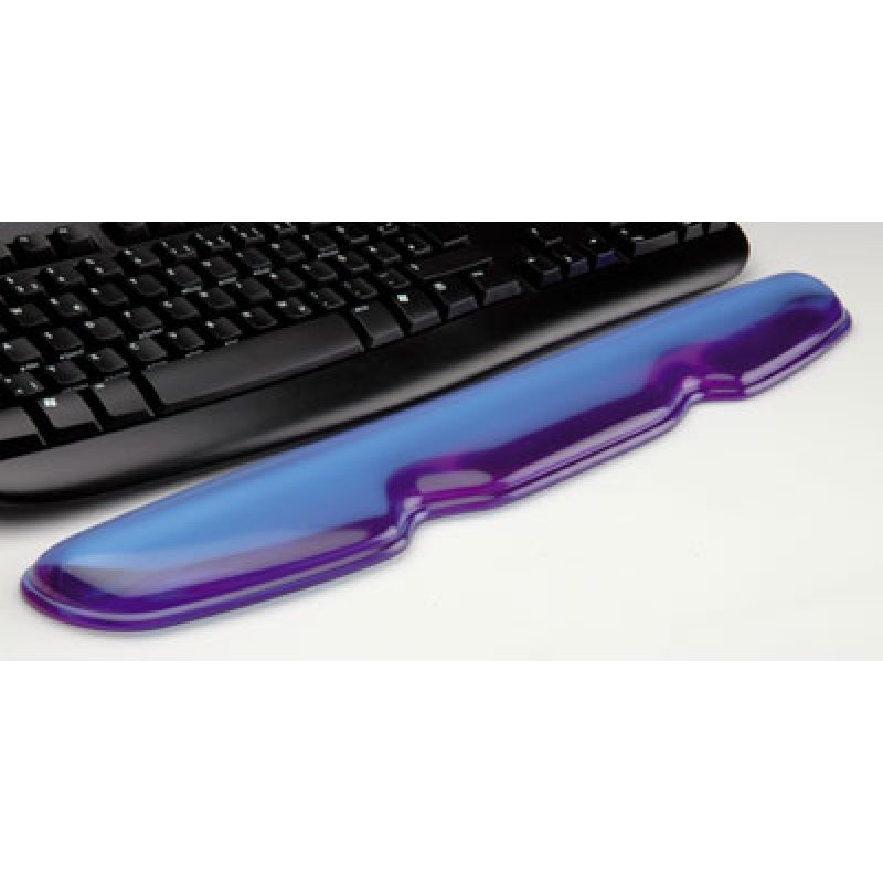 ROLINE Silicon Wrist Pad for Keyboard, transparent blue