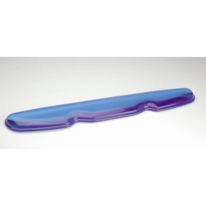 ROLINE Repose poignets pour clavier, silicone, bleu transparent