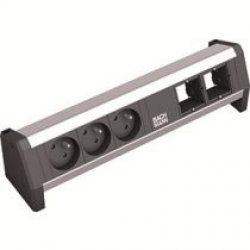 Bachmann DESK 1 power extension 3 AC outlet(s) Indoor Black