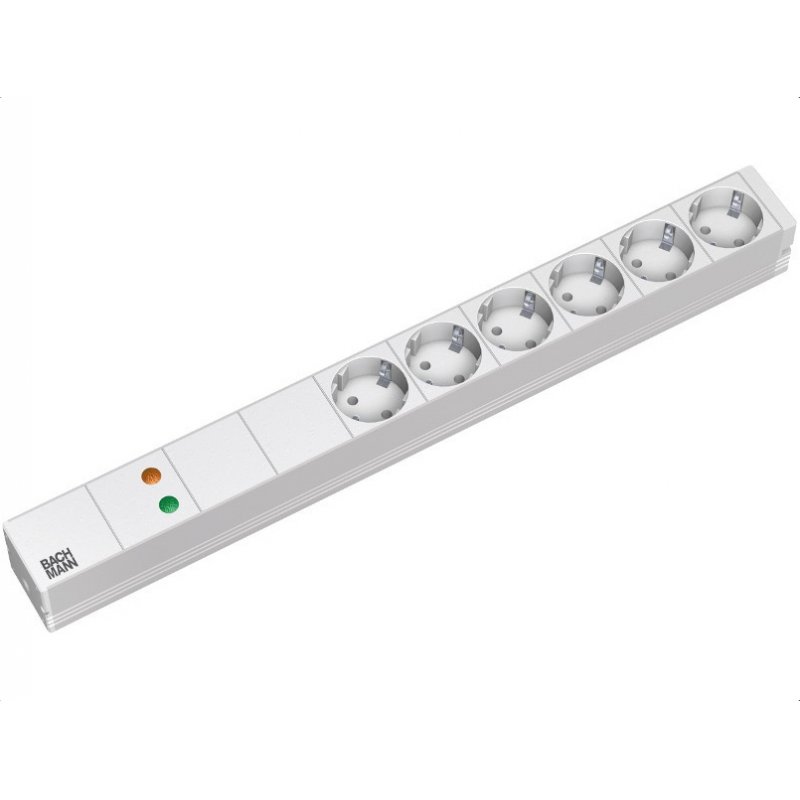 Bachmann 333.500 power extension 2 m 6 AC outlet(s) Indoor White