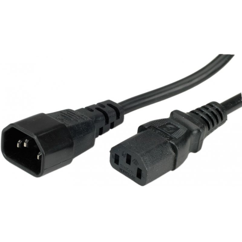 ROLINE 356.130 power cable Black 2.5 m C13 coupler C14 coupler