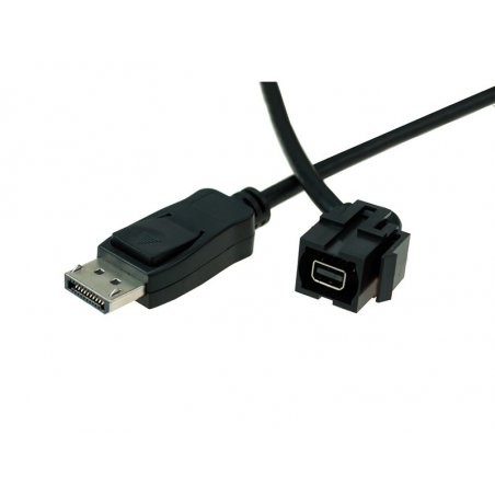 Bachmann 917.214 prise de courant Mini DisplayPort Noir