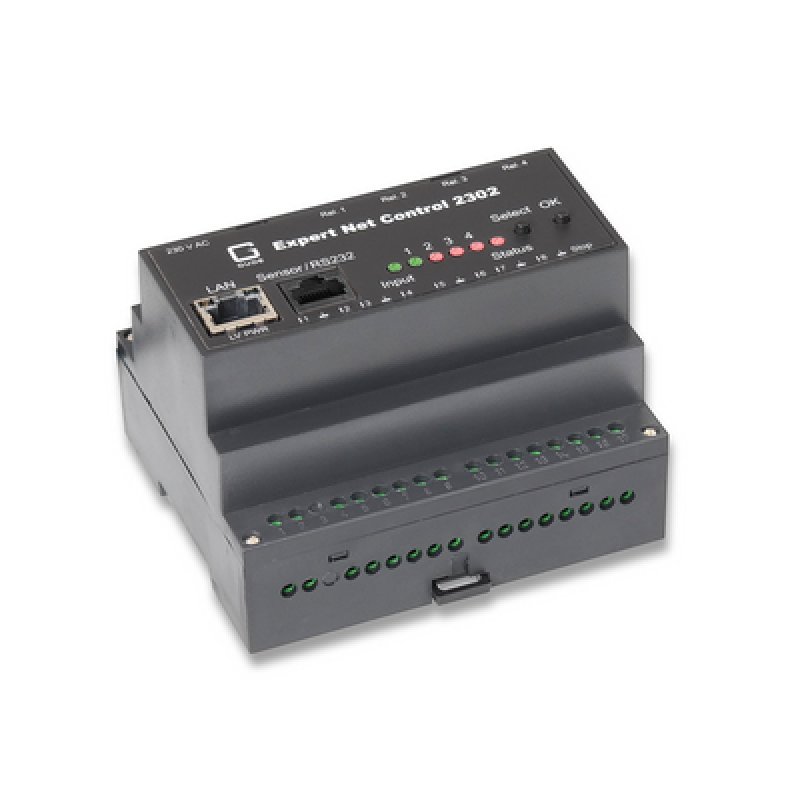 GUDE 2302-1 Expert Net Control DIN Rail 4x RelaisOut 8x SignalIn