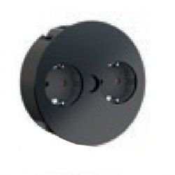 Bachmann TWIST multiprise 2 m 2 sortie(s) CA Intérieure Noir