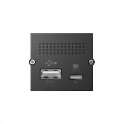 Bachmann 917.229 socket-outlet USB A USB C Black