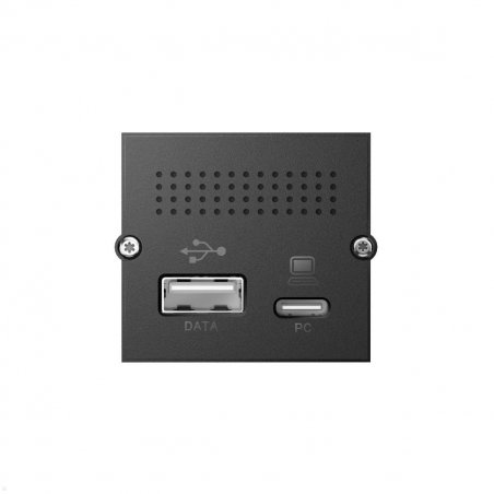 Bachmann 917.229 socket-outlet USB A USB C Black
