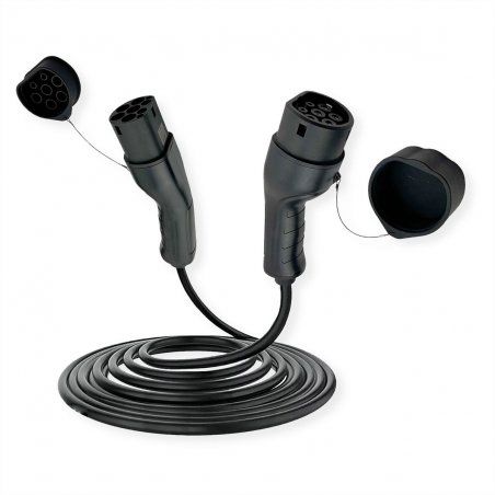 ROLINE Câble de charge pour VE type 2, 32A, 7.4kW, 7.5m