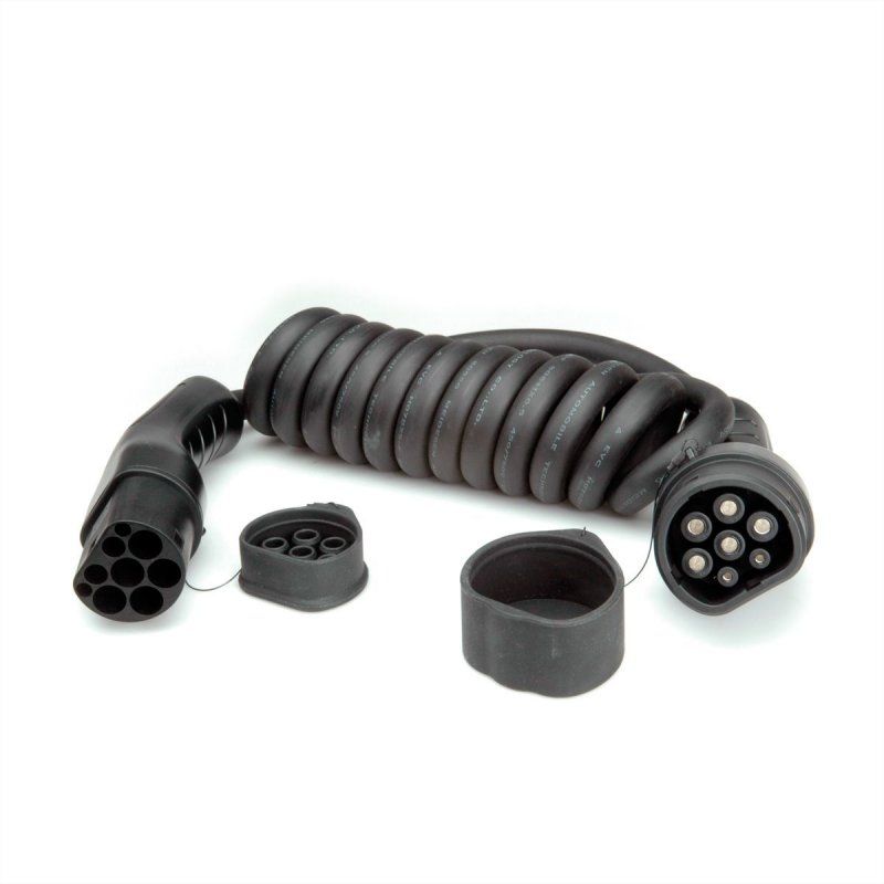 ROLINE 19080037 câble de chargement de véhicules électriques Noir Type 2 1 7,5 m
