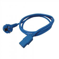 ROLINE Câble Safety IEC320-C13,1.8m,bleu
