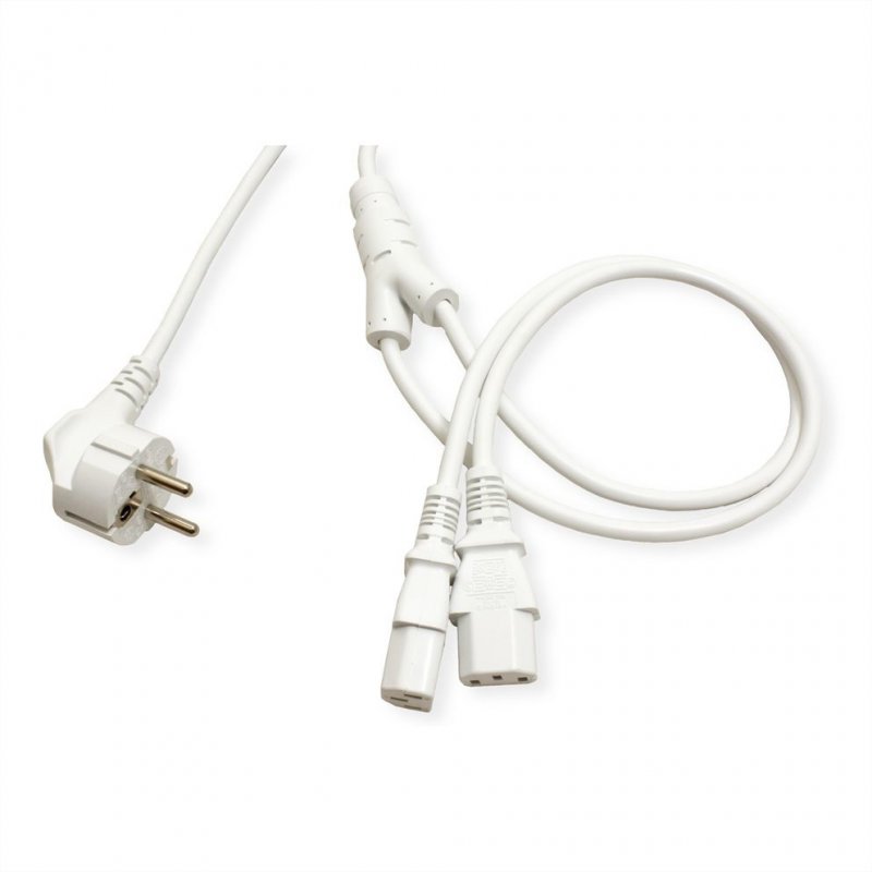 ROLINE 19.08.1023 power cable White 2 m CEE7/7 IEC C13