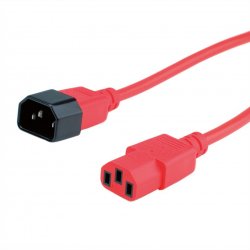 Secomp 19.08.1520 power cable Red 1.8 m C14 coupler C13 coupler