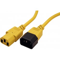 Secomp 19081521 Jaune 1,8 m Coupleur C14 Coupleur C13