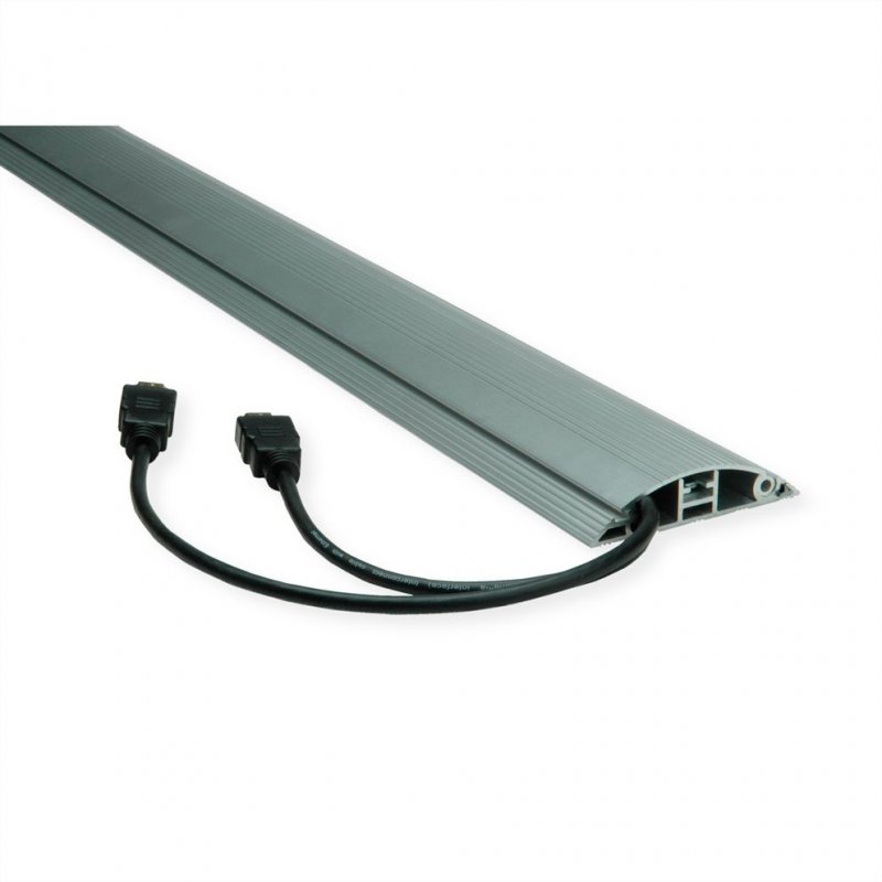 ROLINE 19.08.3107 cable organizer Floor Black, Silver