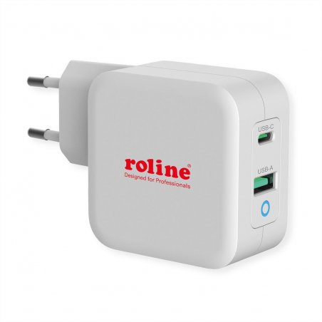 ROLINE 19.11.1041 chargeur d'appareils mobiles Universel Blanc Secteur Charge rapide Intérieure