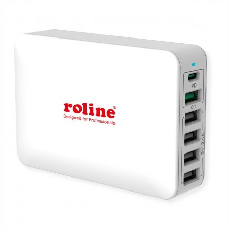 ROLINE 19.11.1055 mobile device charger Universal White AC Fast charging Indoor