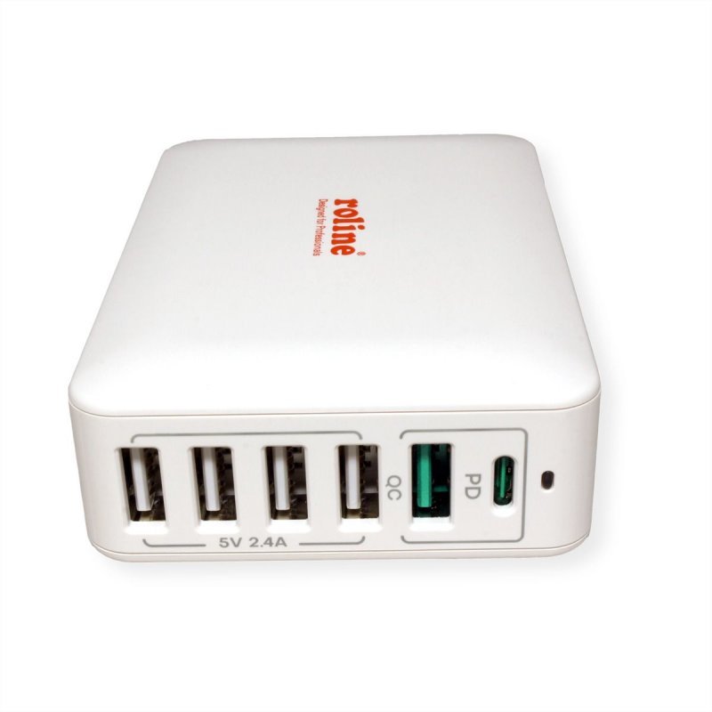 ROLINE 19.11.1055 chargeur d'appareils mobiles Universel Blanc Secteur Charge rapide Intérieure