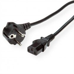 ROLINE 19.44.1000 power cable Black 0.8 m CEE7/7 IEC C13